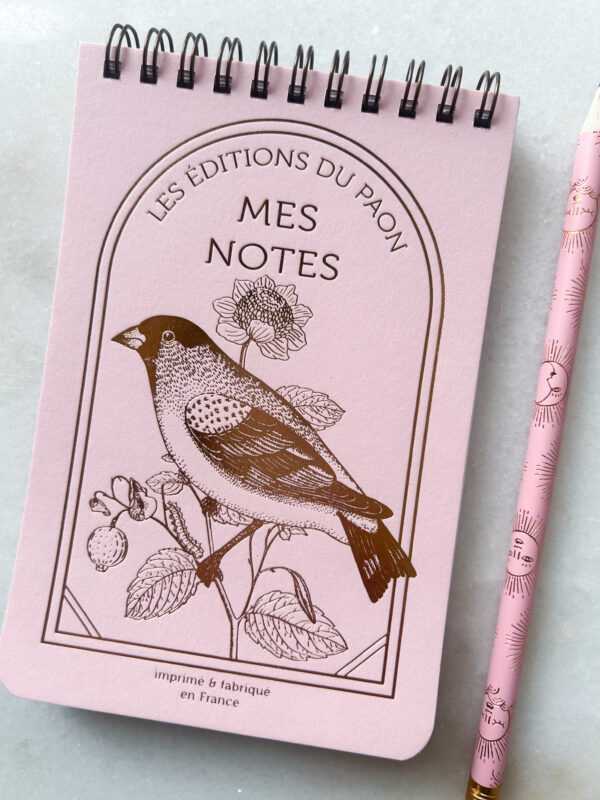 Bloc notes Moineau