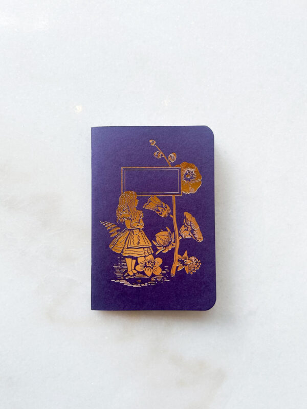 Carnet mini Alice au pays des merveilles Violet