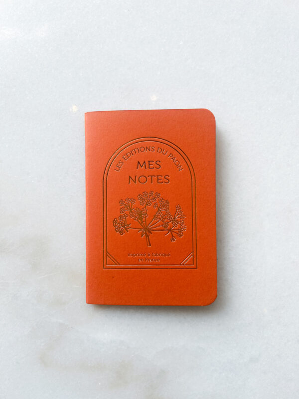 Carnet mini Herboriste Orange