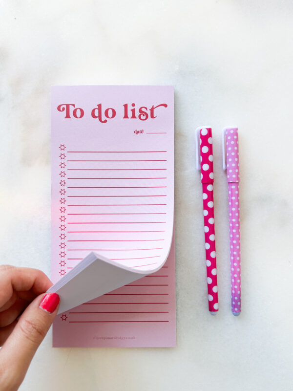 Bloc notes -To do pink