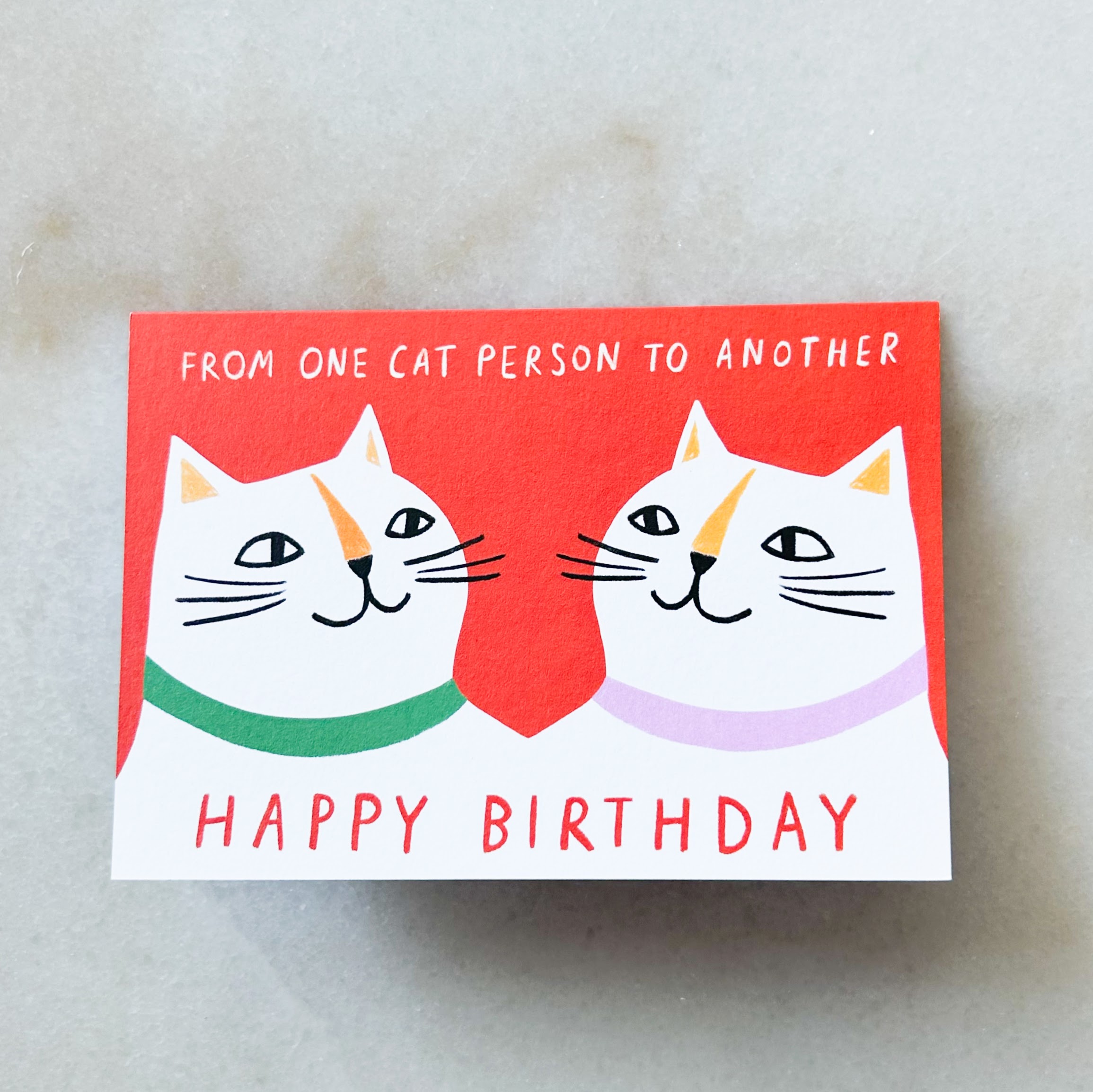 Carte anniversaire - Cat Person