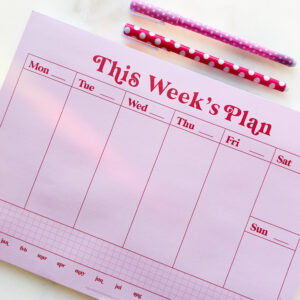 Weekly Planner pink