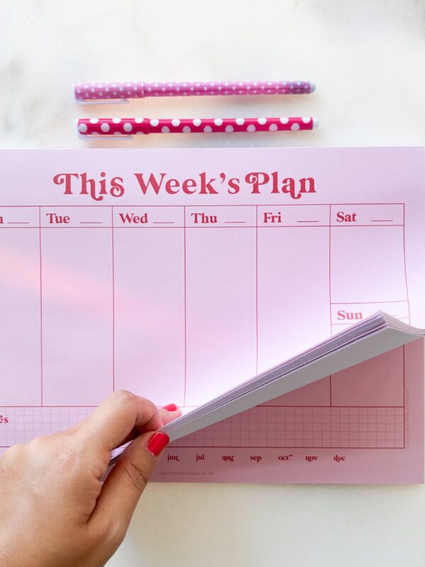 Weekly Planner pink