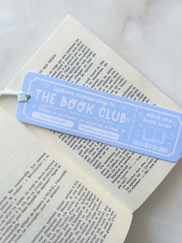 Marque page The book club