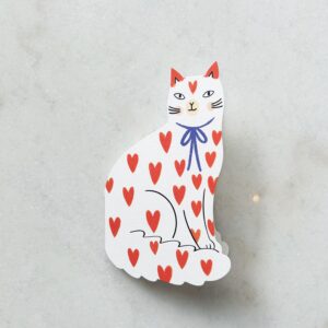 Carte Chat Coeur