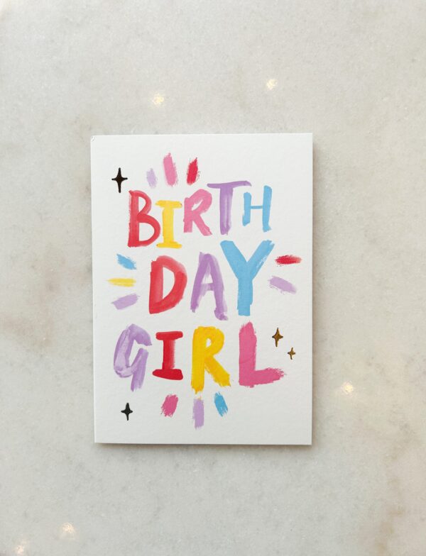 Carte Birthday girl