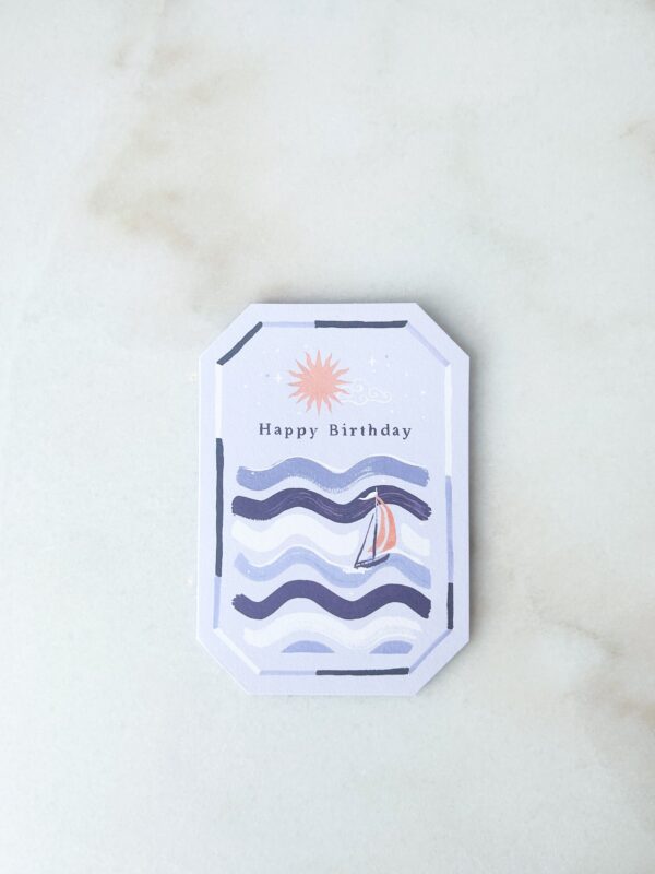 Carte anniversaire - La mer