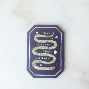 Carte anniversaire - Serpent