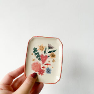 Vide poche Fleur vintage