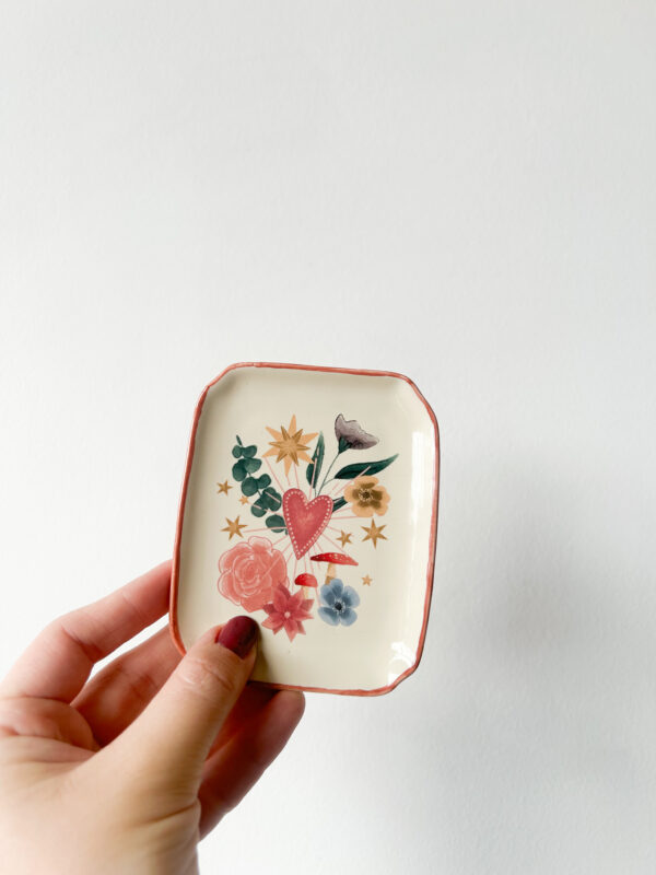 Vide poche Fleur vintage